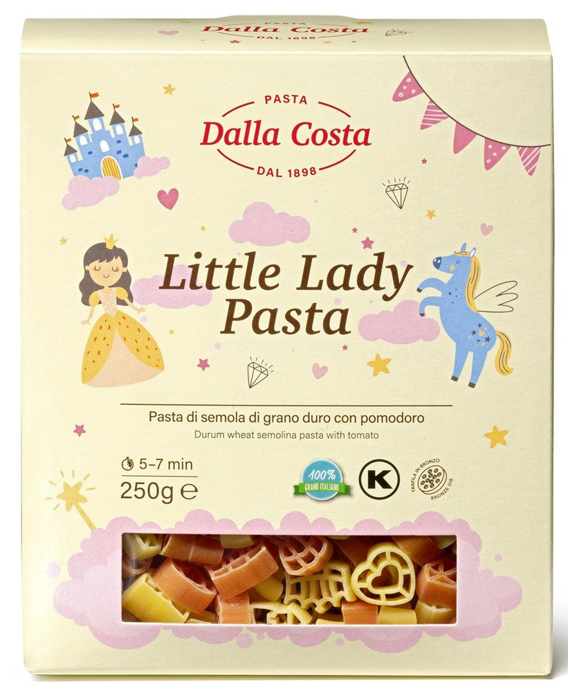 Макароны Dalla Costa маленькая леди томаты, 250г, 6 шт #1