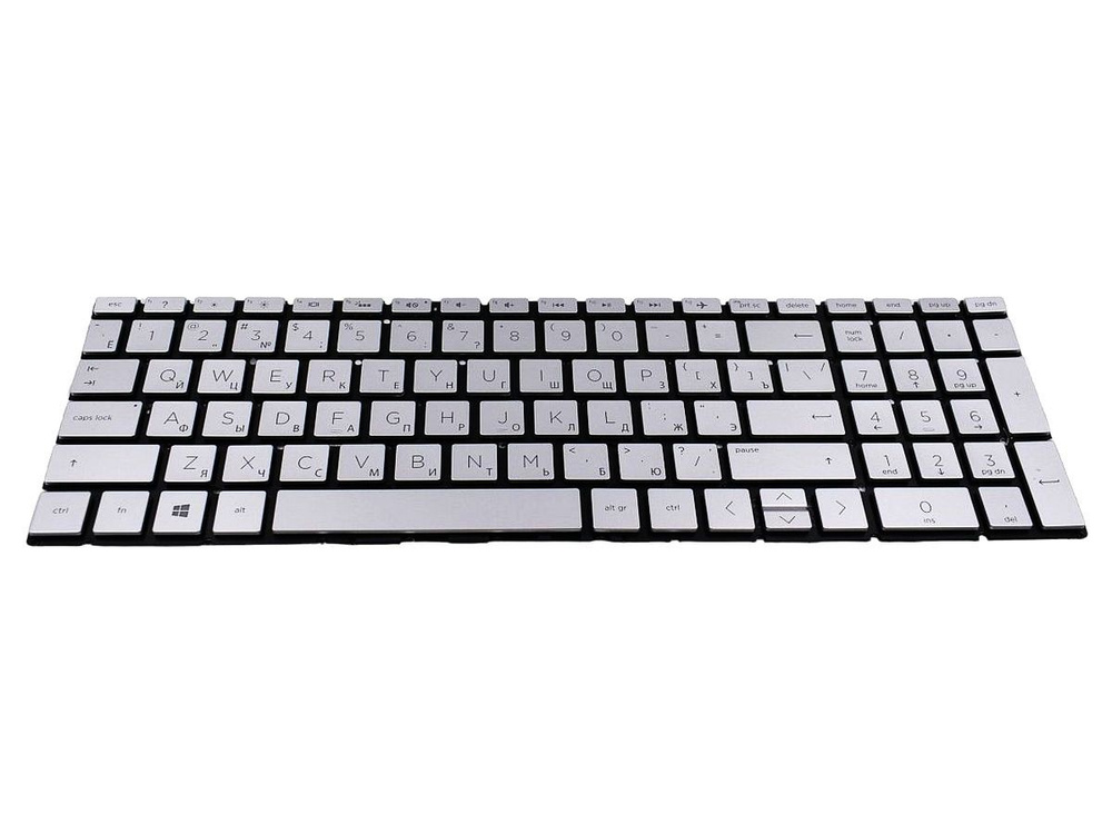 Клавиатура для HP Pavilion 15-cw1032ur ноутбука серебр. с подсветкой  #1