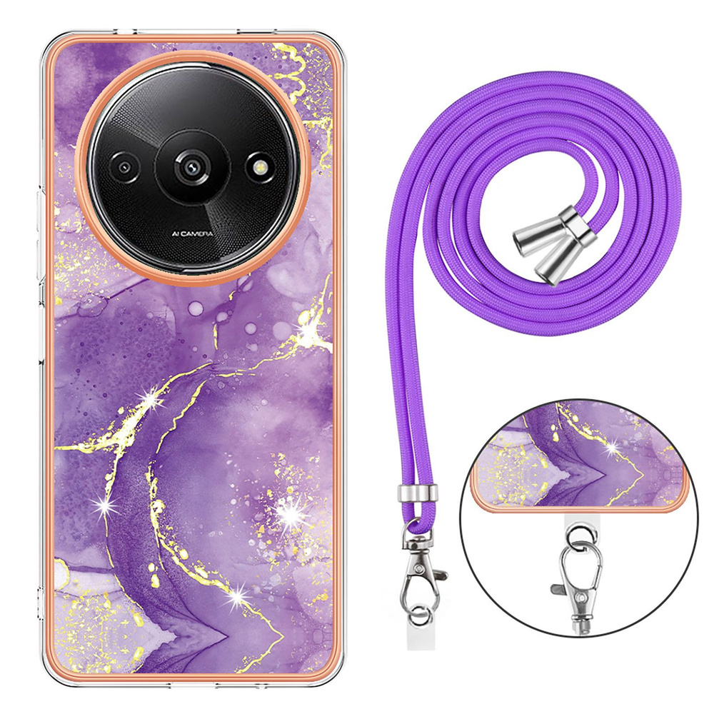 Чехол Для Xiaomi Redmi A3 (Редми А3) противоударный, с плечевой ремень ...