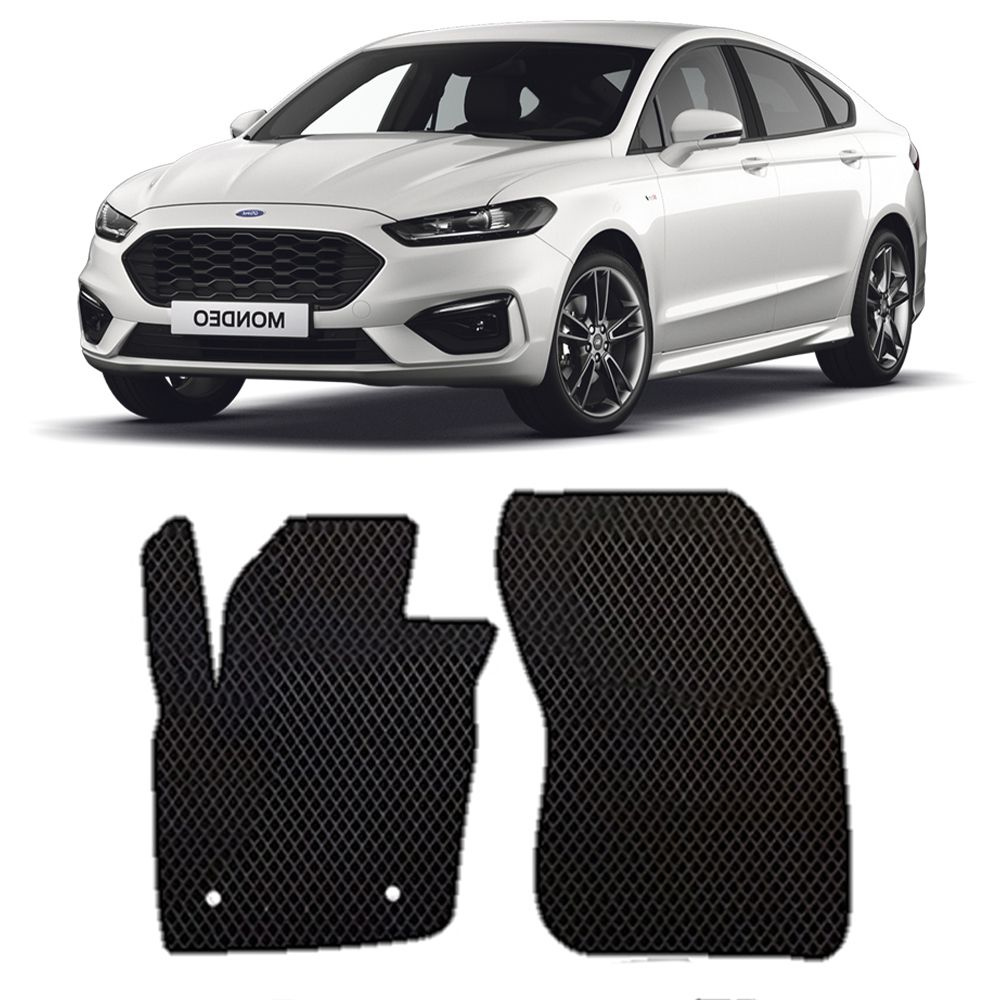 Коврики в салон автомобиля FORD MONDEO 5 2013-2019, цвет черный - купить по  выгодной цене в интернет-магазине OZON (525286287)