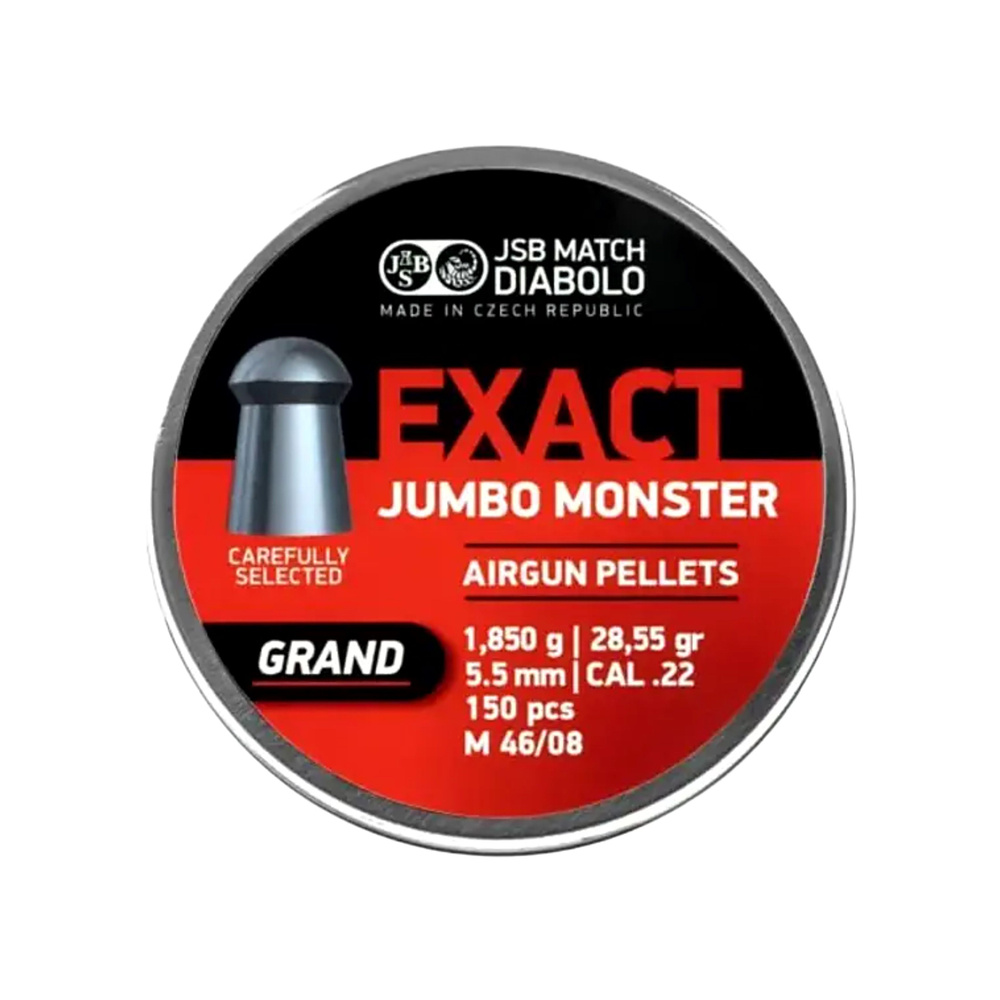 Пули для пневматического оружия Exact Jumbo Monster Grand 5,52 1,85г 150 шт  #1