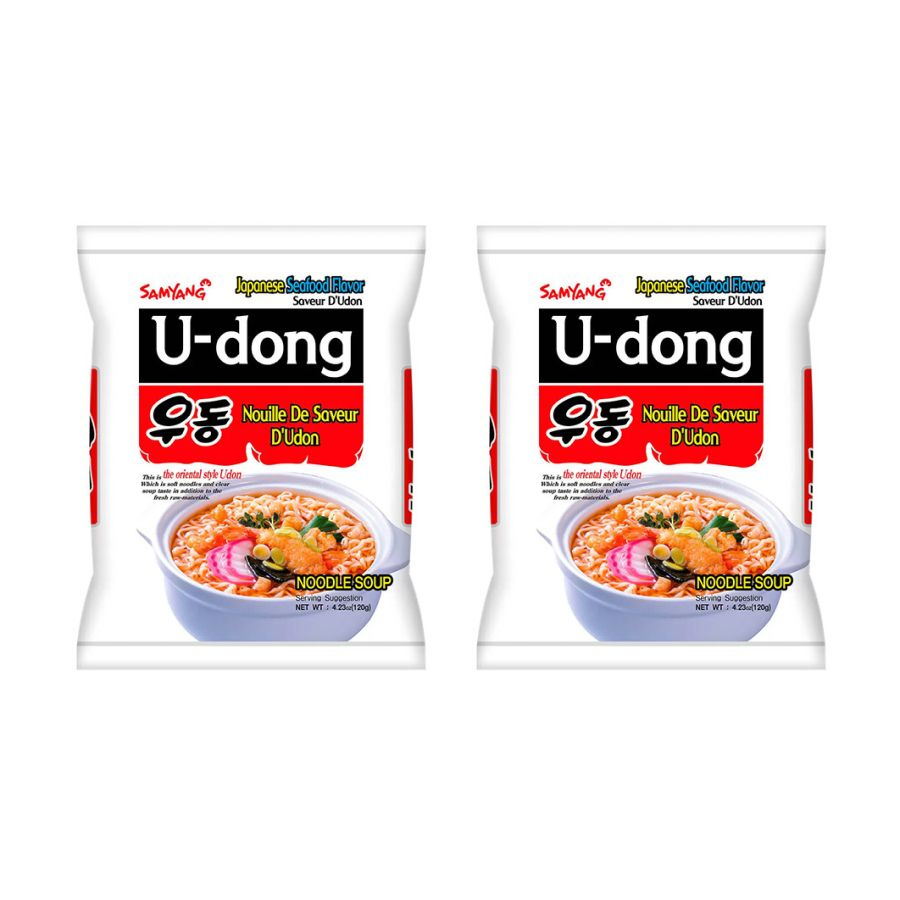 Лапша Samyang б п морепродукты по-восточному U-dong, 2 шт. по 120 г