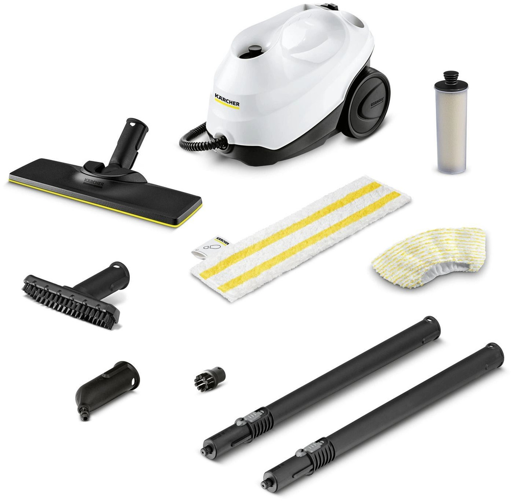 Пароочиститель напольный Karcher SC 3 EasyFix 1900Вт белый