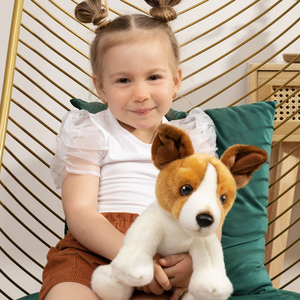 Мягкая игрушка реалистичная MAXITOYS собака джек рассел - купить с ...