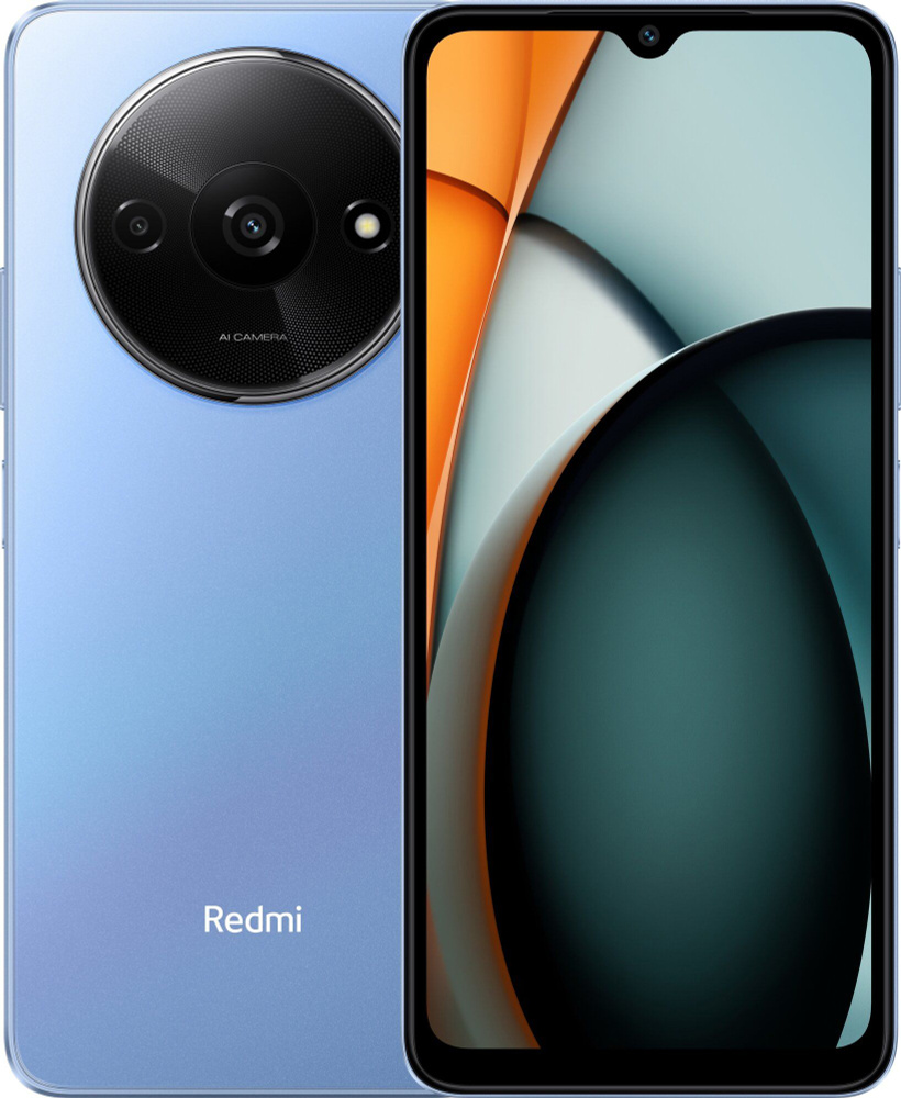 Xiaomi Смартфон Смартфон Xiaomi Redmi A3 4/128 ГБ RU, Dual nano SIM, lake  blue 4/128 ГБ, голубой