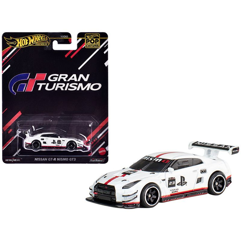 Машинка коллекционная Mattel Hot Wheels Премиум автомобиль Поп-культура :HXD63 NISSAN GT-R NISMO GT3 #1