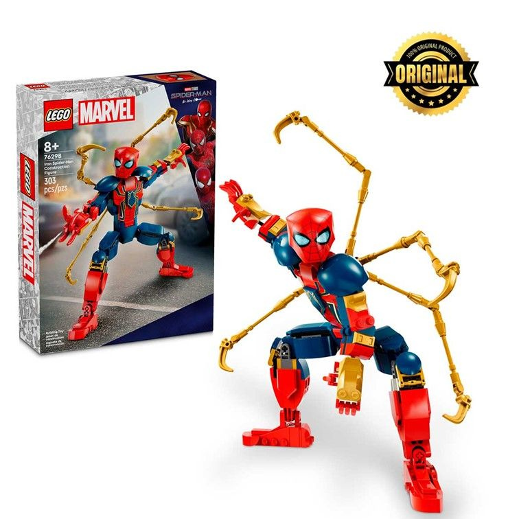 76298 LEGO Super Heroes Iron Spider Man Construction Figure 303 OZON 1607630075