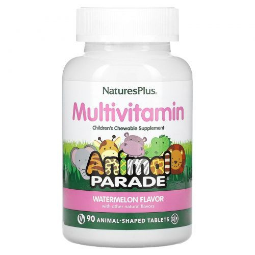 Nature's Plus, Animal Parade, Жевательные мультивитамины, 90 животных ...