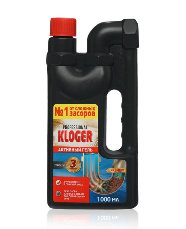 Активный гель для устранения сложных засоров Kloger Professional 1л  #1