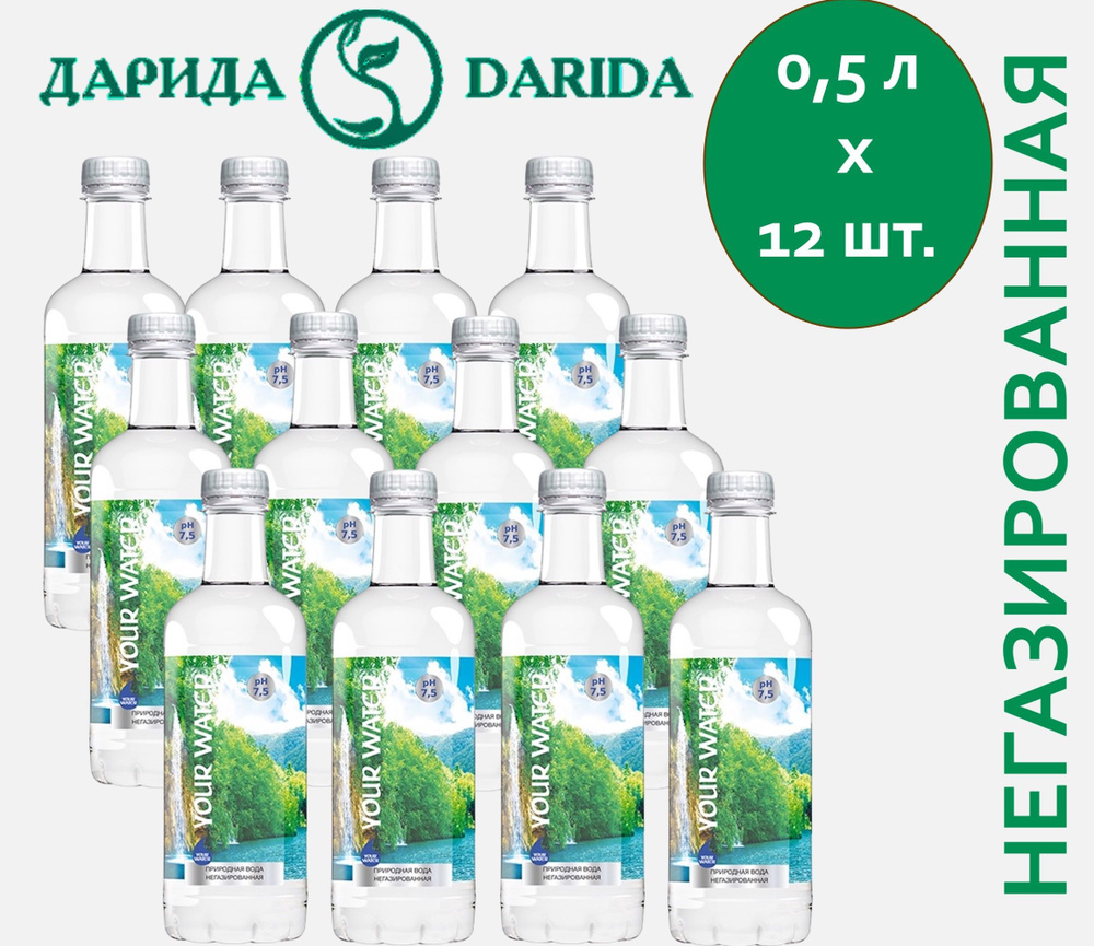 ДАРИДА DARIDA Вода Питьевая Негазированная 500мл. 12шт #1