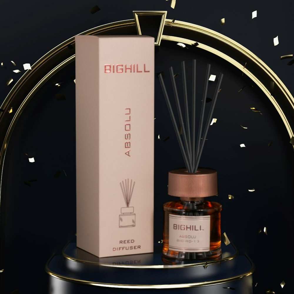 EYFEL PERFUME Аромадиффузор, ABSOLU BIG-RD-13, 120 мл, ароматический диффузор для дома с палочками, серия #1