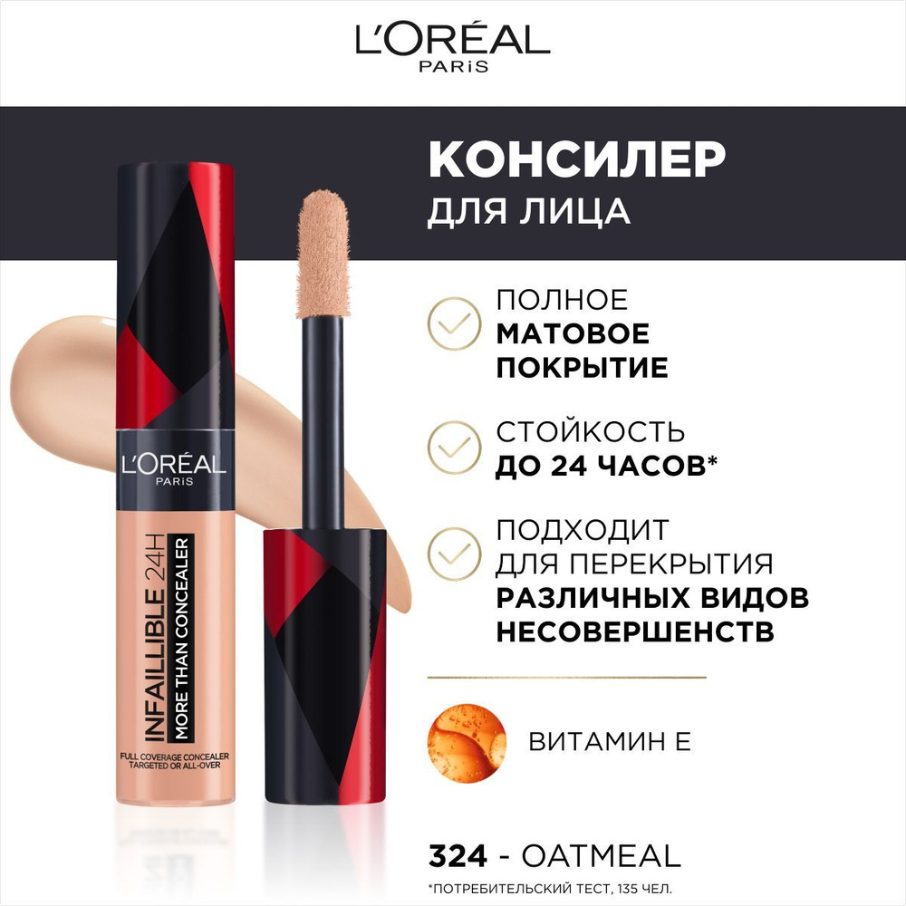 L'Oreal Paris стойкий многофункциональный консилер для лица и глаз ...