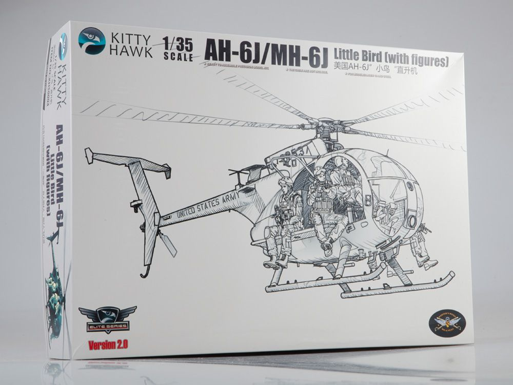 Сборная модель самолета AH-6J/MH-6J Little Bird w/Figures KH50004, масштаб 1/35  #1