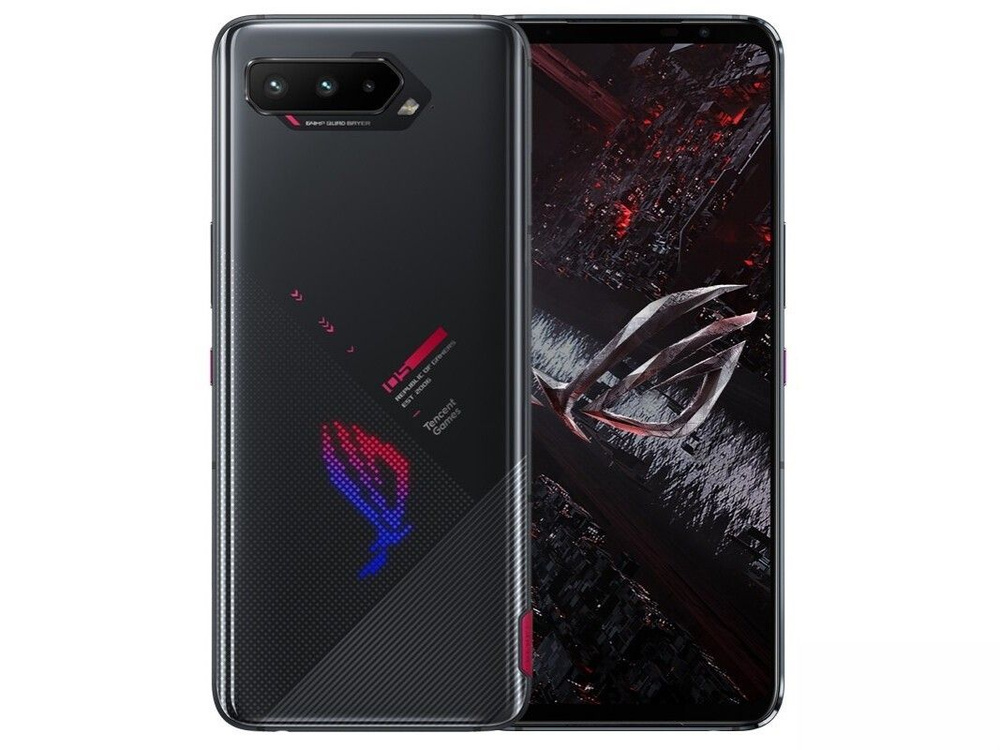 ASUS Смартфон Игровой телефон Asus ROG 5s, русский, NFC 16/256 ГБ, черный  #1