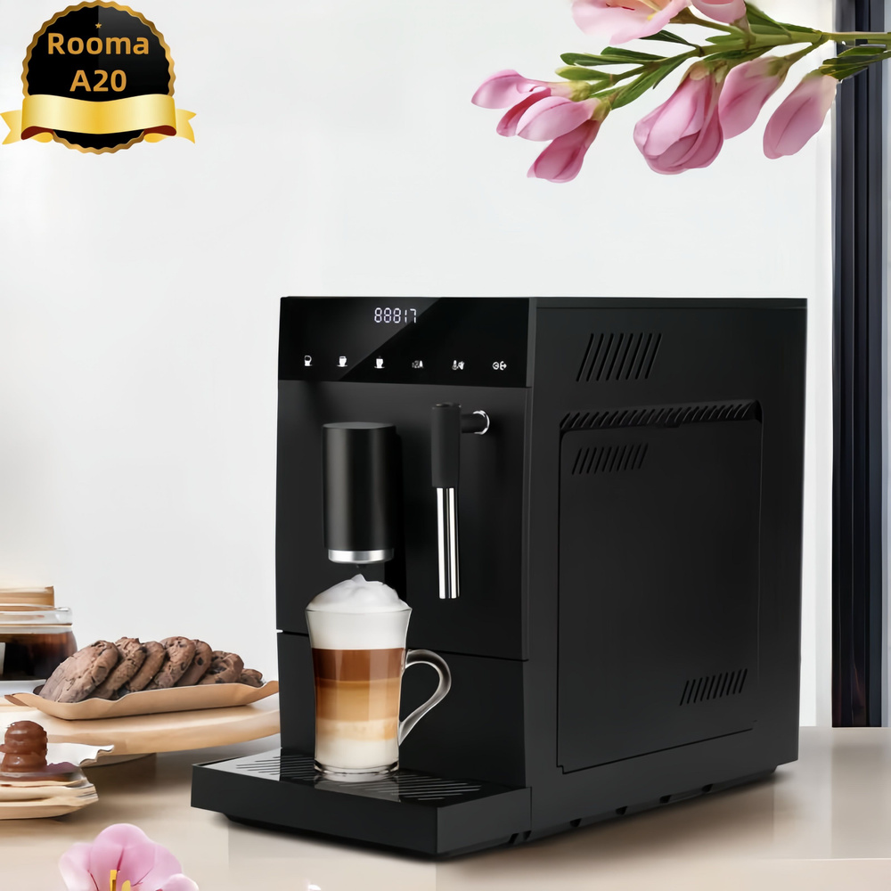 Автоматическая кофемашина Кофемашина для капучино Rooma A20, черный ...