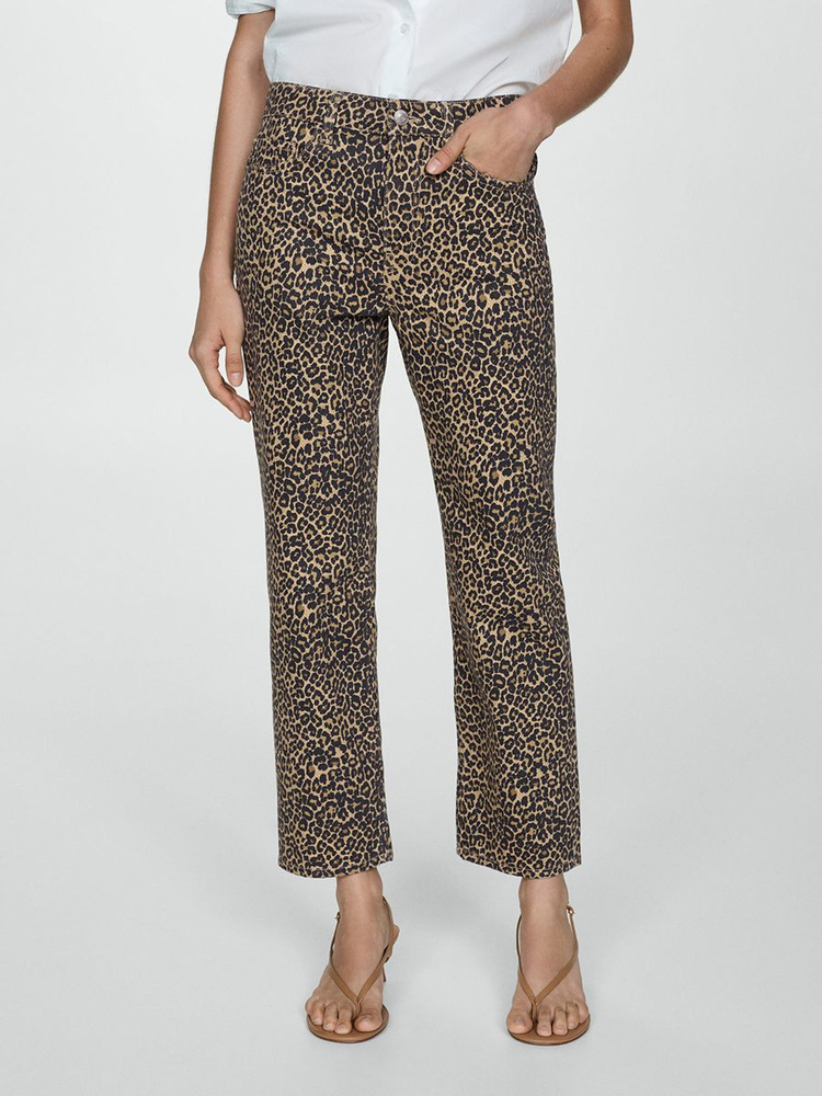 Джинсы MANGO LEOPARD straight fit #1