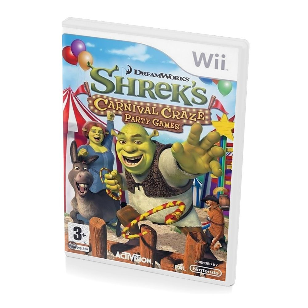 Игра Shreks Carnival Craze Party Games (Nintendo Wii, Английская версия) #1