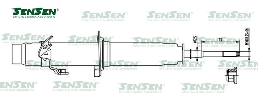 Амортизатор подвески передний левый SENSEN 42130031 Для Honda Accord Vi 01 / 89-10 / 98  #1