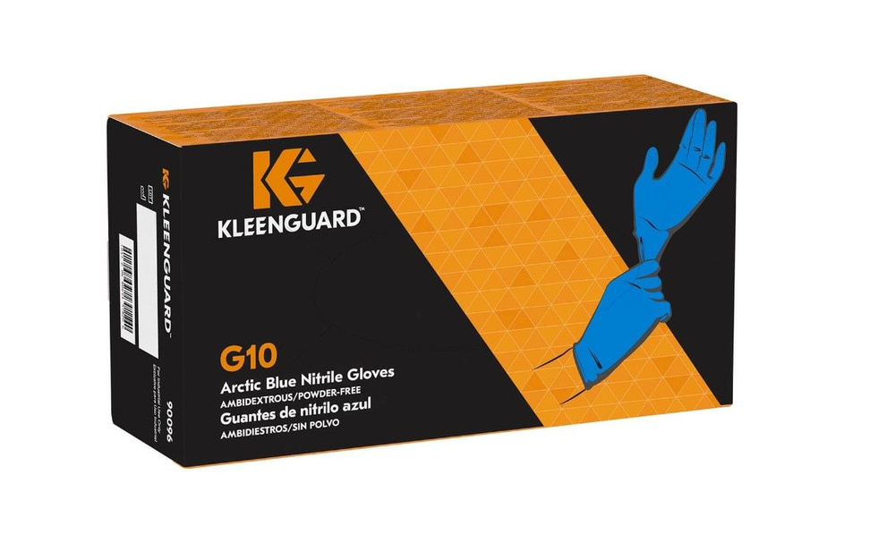 Перчатки нитриловые защитные KleenGuard G10 Arctic Blue Nitrile, цвет: синий, размер: XL (10), 180 шт. #1