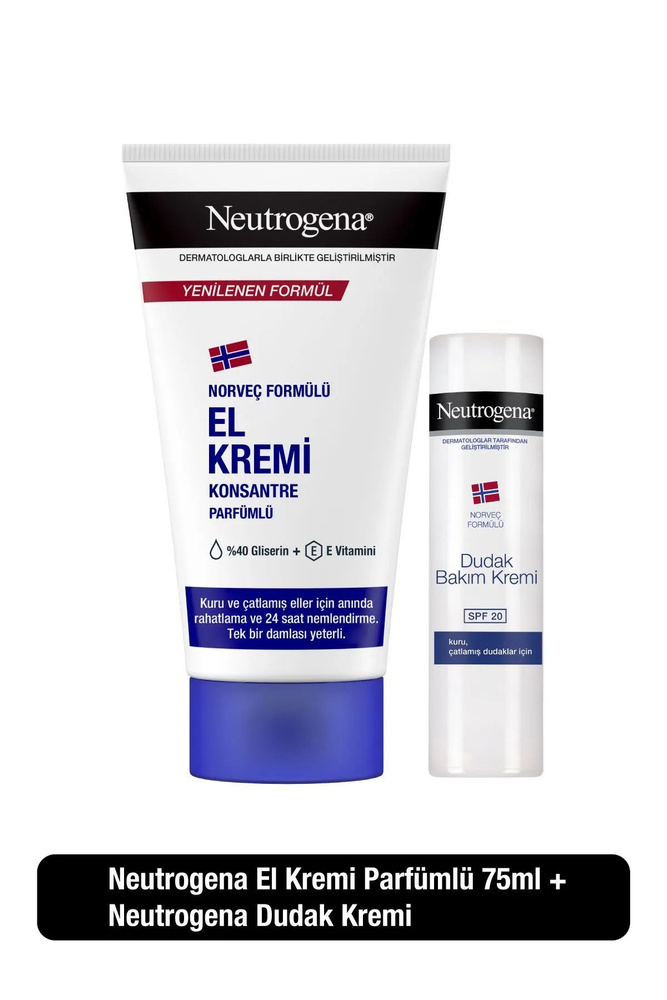 Набор Neutrogena Крем для рук 75 Мл + Увлажняющий крем для губ #1