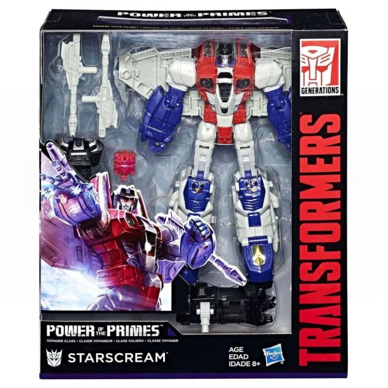 Трансформеры игрушки Hasbro Transformers Generations Power of the Primes Voyager Class Starscream 17cm #1