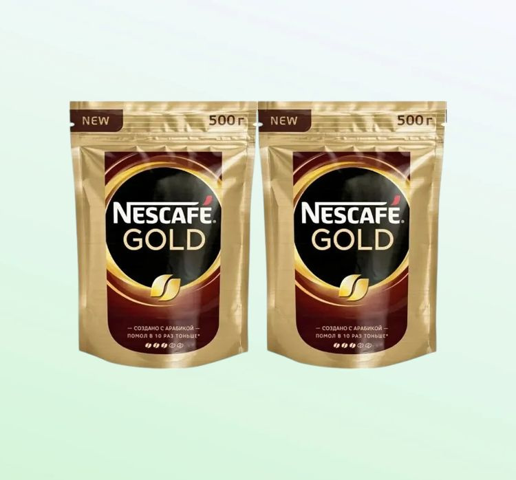Кофе Nescafe Gold растворимый , 500 г 2шт купить на OZON по низкой цене ...