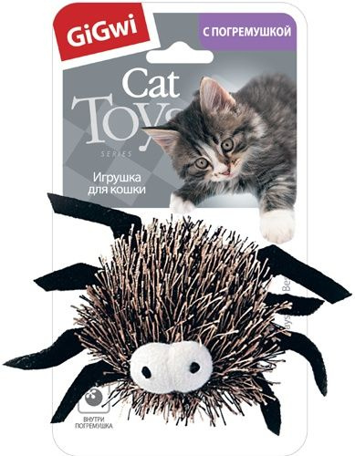 Игрушка для кошек ГиГви Cat Toys Паучок с погремушкой 6 см #1