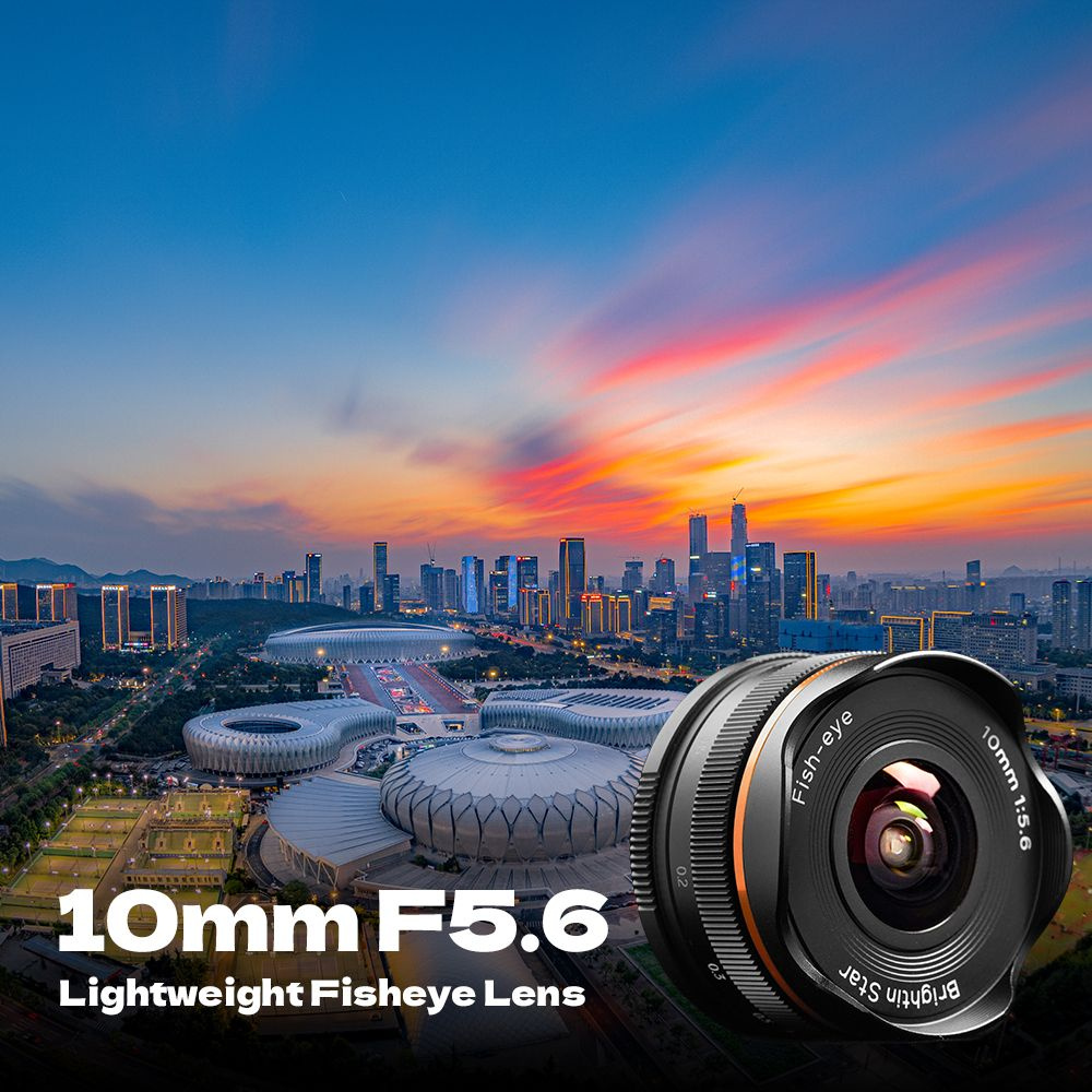 Brightin Star Объектив для Sony MF 10mm APS-C рыбий глаз