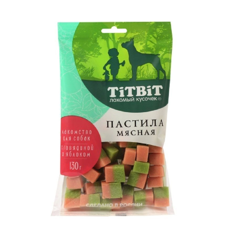 TiTBiT: Пастила мясная с говядиной и яблоком для собак, 130 гр.  #1