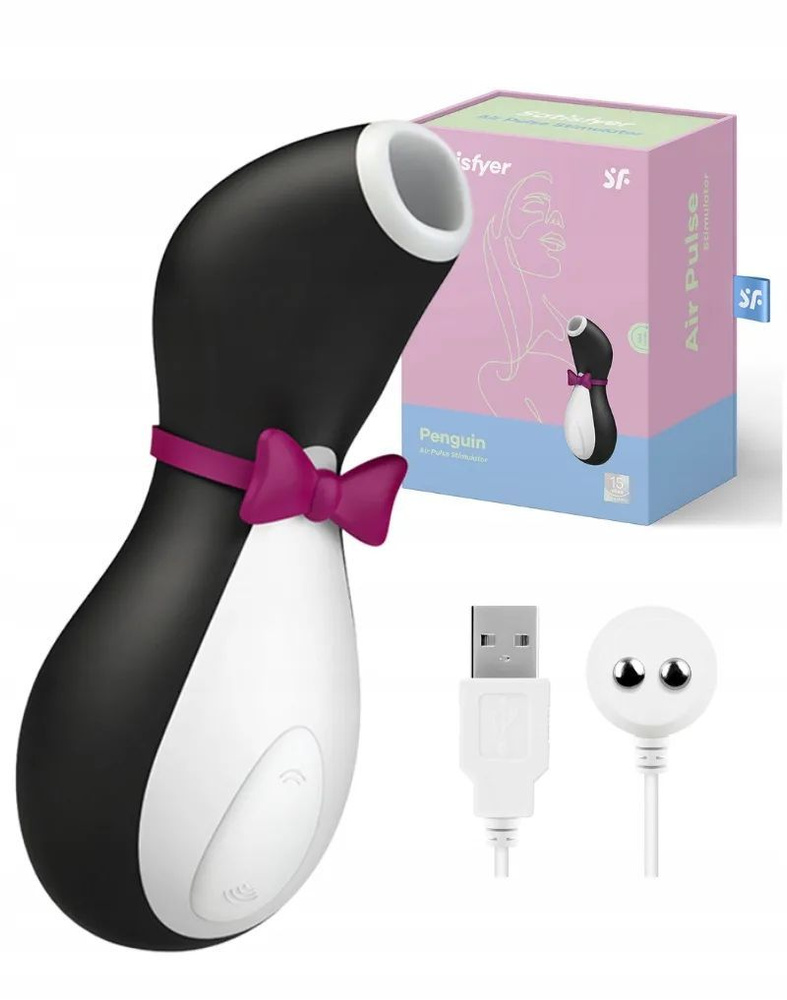 Вакуумный вибратор для стимуляции клитора и груди Satisfyer Penguin  #1