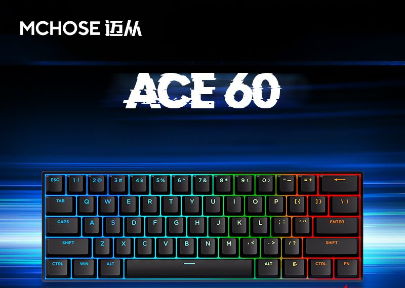 MCHOSE Клавиатура Ace 60, черный #1