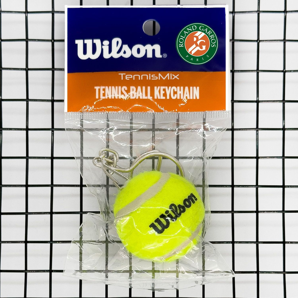 Брелок Wilson Rolаnd Garros теннисный мяч mini tennis ball key chain #1