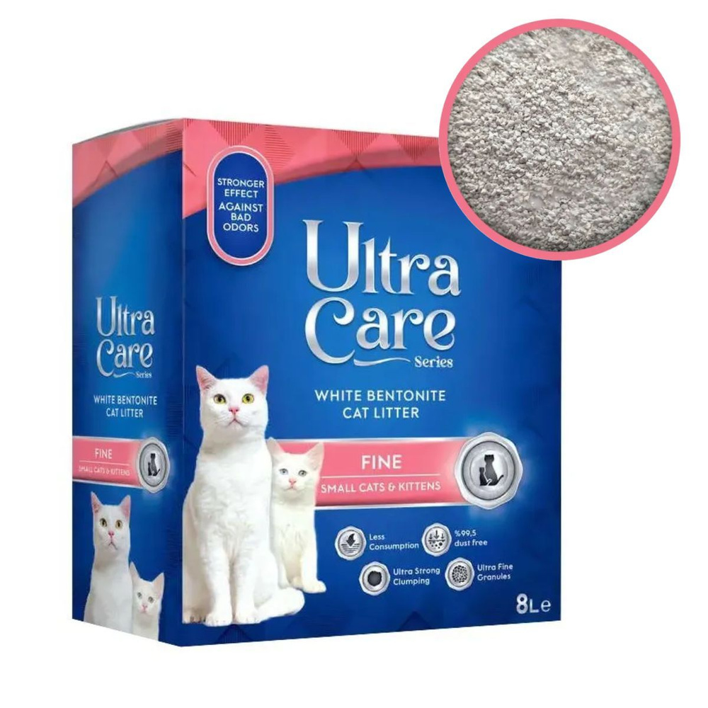 Ultra Care Fine Small Cats&Kittens Комкующийся наполнитель для кошачьего туалета для котят и мелких кошек, #1