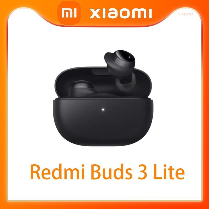 Xiaomi Наушники беспроводные с микрофоном Redmi Buds 3 Lite, Bluetooth, USB Type-C, черный  #1