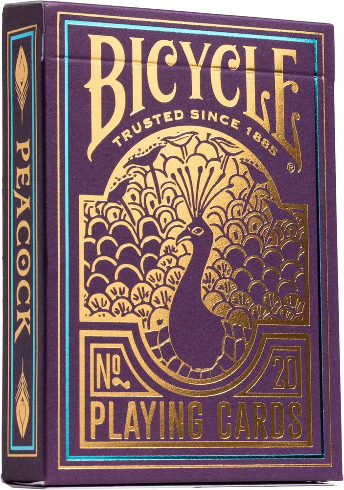 Карты "Bicycle Peacock Purple Standard Index" #1