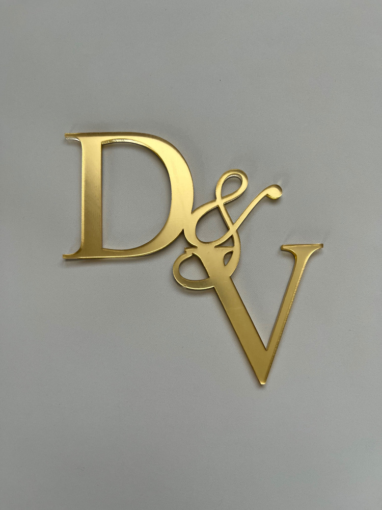 Топпер для торта "DV" #1