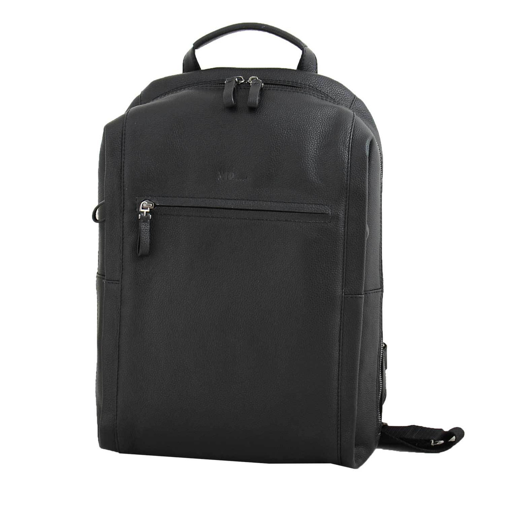 Рюкзак с укреплённой спинкой из натуральной кожи. MP, Португалия. C800044 BLACK #1