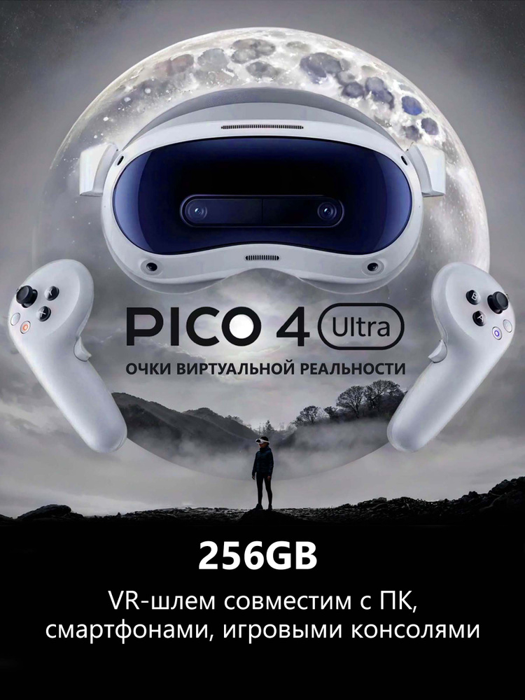Шлем виртуальной реальности PICO 4 ULTRA 12/256 Гб автономный (VR