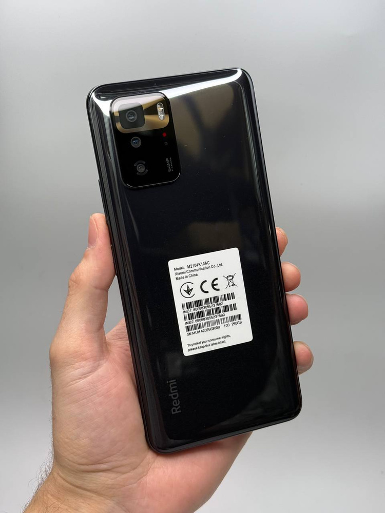 Смартфон Xiaomi Redmi Note 10 Pro 5G 256 ГБ 8 ГБ Серый 6.67 322