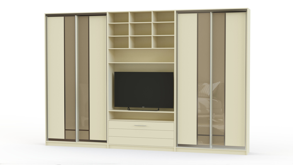 BestMebel Шкаф-купе, 245х60х250 см #1