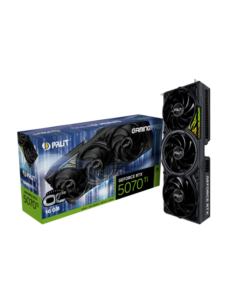 Видеокарта Palit GeForce RTX 5070 Ti, 16 ГБ PCI-E 5.0 DisplayPort