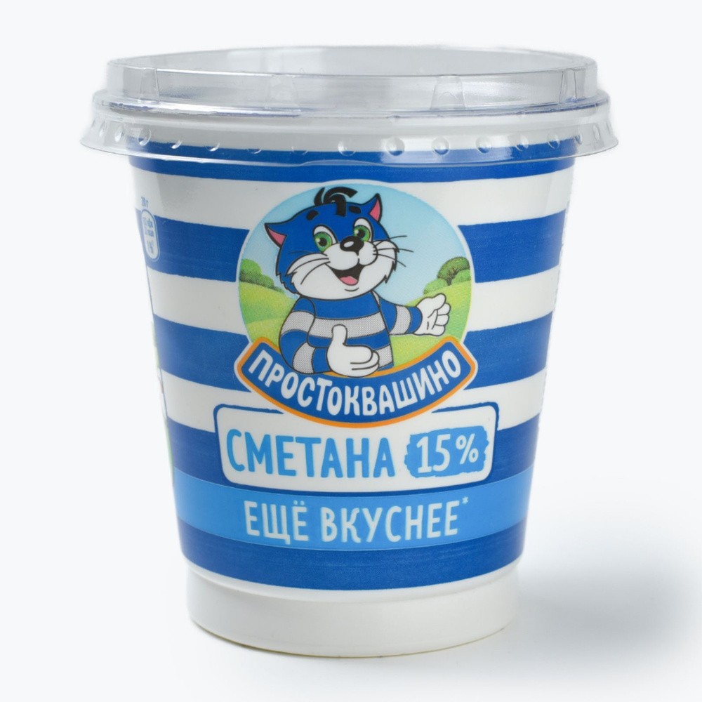 Сметана 15% 300 г, Простоквашино #1