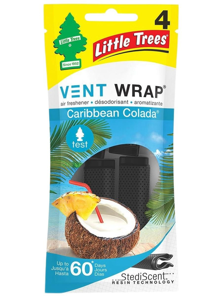 Little Trees Ароматизатор автомобильный, Caribbean Colada #1