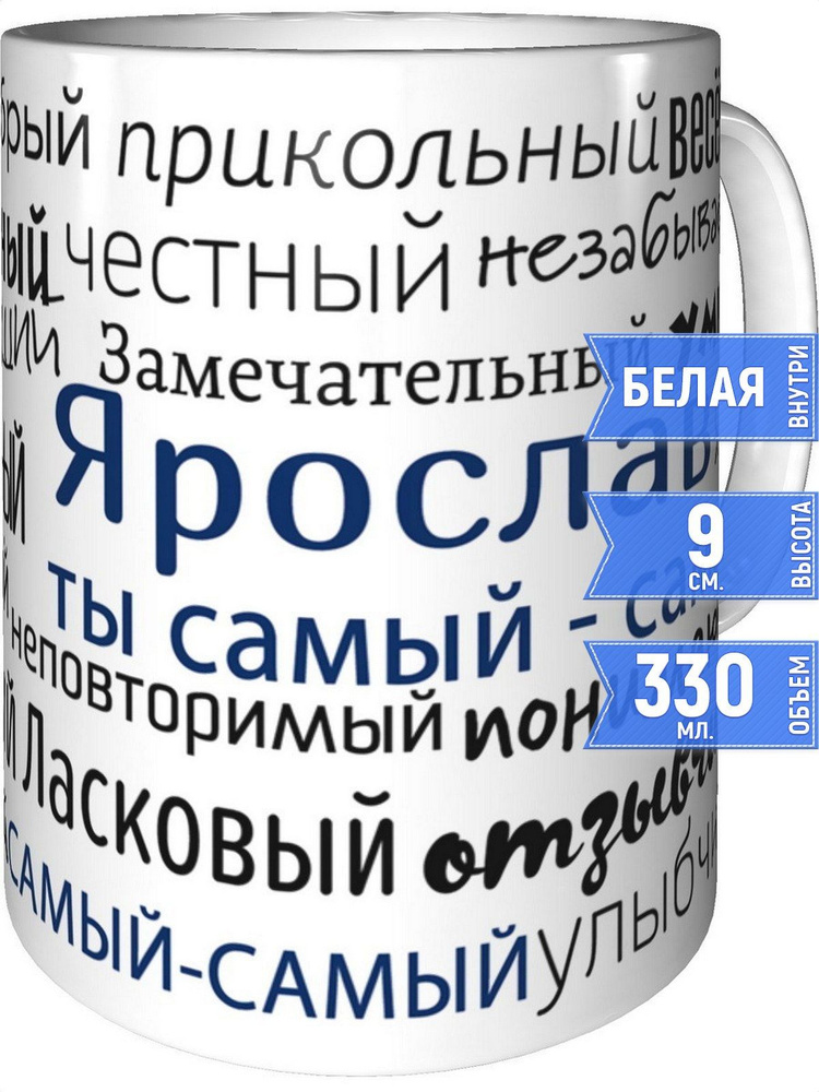 Кружка комплименты Ярослав - стандартная #1