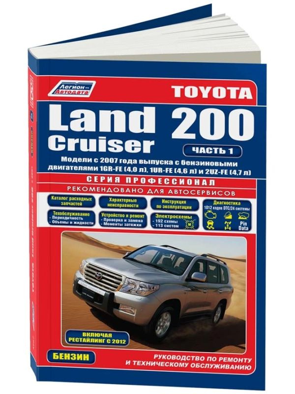 Руководство по эксплуатации, техническому обслуживанию и ремонту Toyota Land Cruiser 200 с бензиновым #1