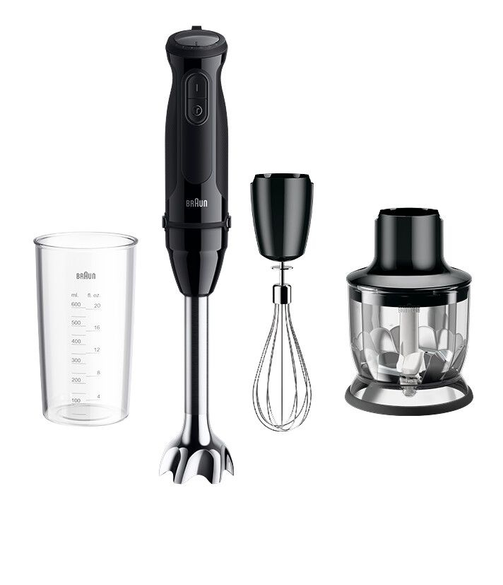 Braun MQ50202MBK Блендер погружной, 1000 Вт, черный #1
