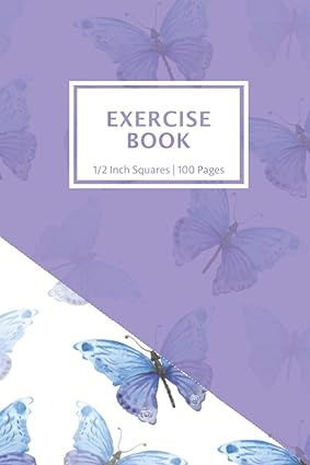 1/2 Inch Square Exercise Book: A5 Squared Quad Ruled Grid Paper ...