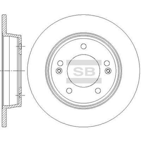 Диск тормозной Sangsin SD1085 #1