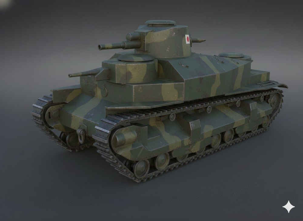 Сборная модель Танк Type-95 Heavy 7.5cm в масштабе - 1:144 #10847 #1