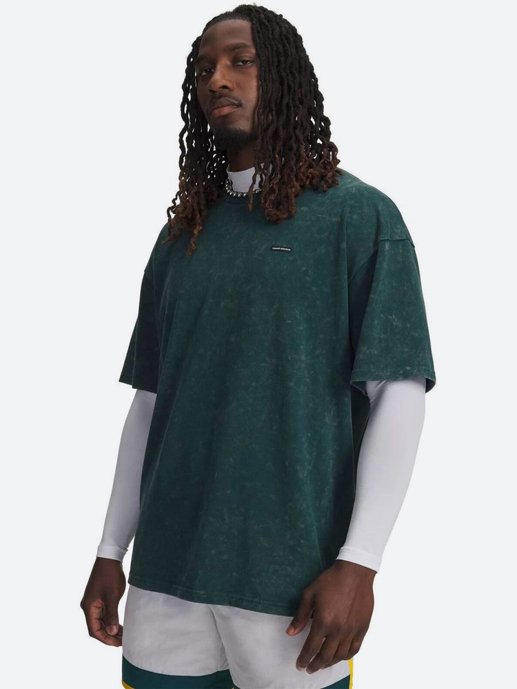 Футболка Under Armour UA M HW OS LOGO WASH SS 1 шт #1